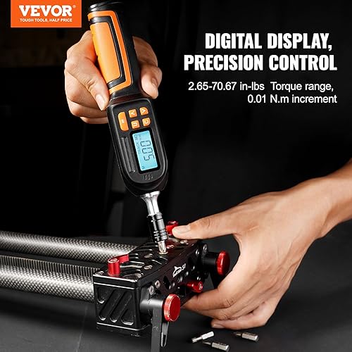 Miniatura 2 de VEVOR Destornillador dinamométrico, destornillador de 14 de pulgada, llave dinamométrica, destornillador dinamométrico para electricista de 10-50