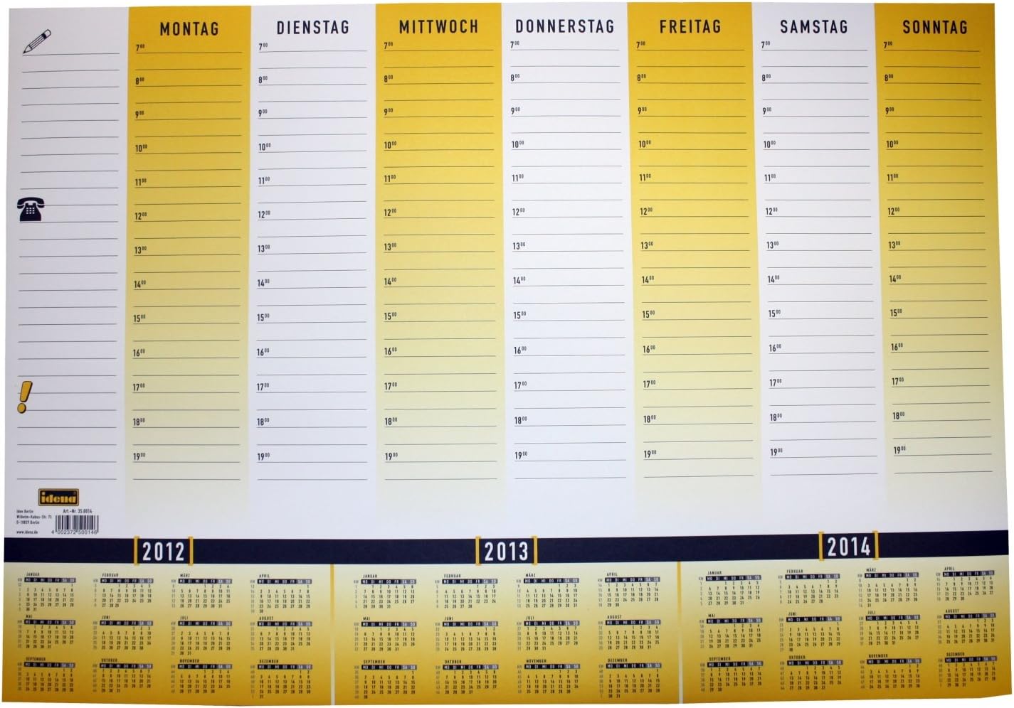 Idena 350014 Desk Blotting Pad 30 Sheets 59.4 x 42 cm Amazon.co.uk