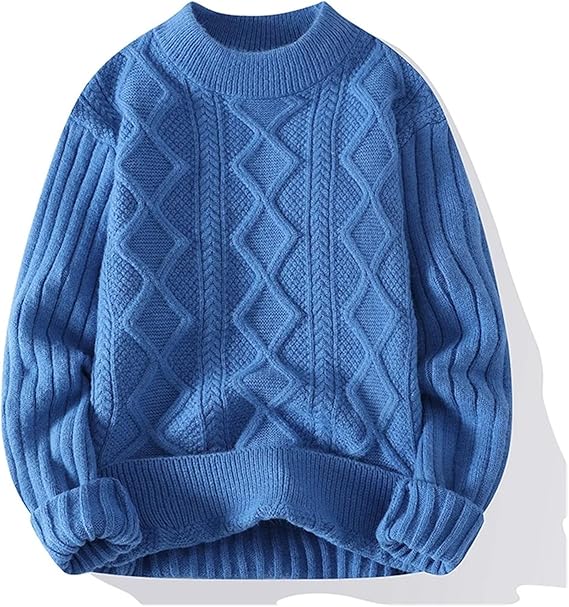 Pull Col Roulé Homme Laine, Pull Col Roule Pour Homme Manches Longues Pull Chaud En Maille Uni Chandail Casual Slim Fit Chandail Homme Hiver Epais