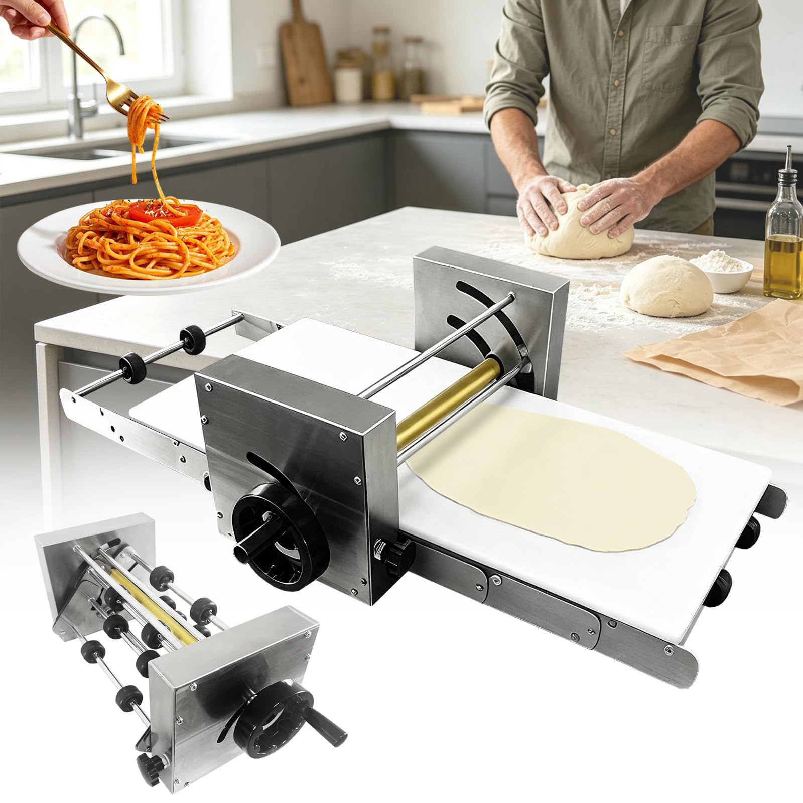 Laminadora de Masa, Laminadora de Masa de Acero Inoxidable