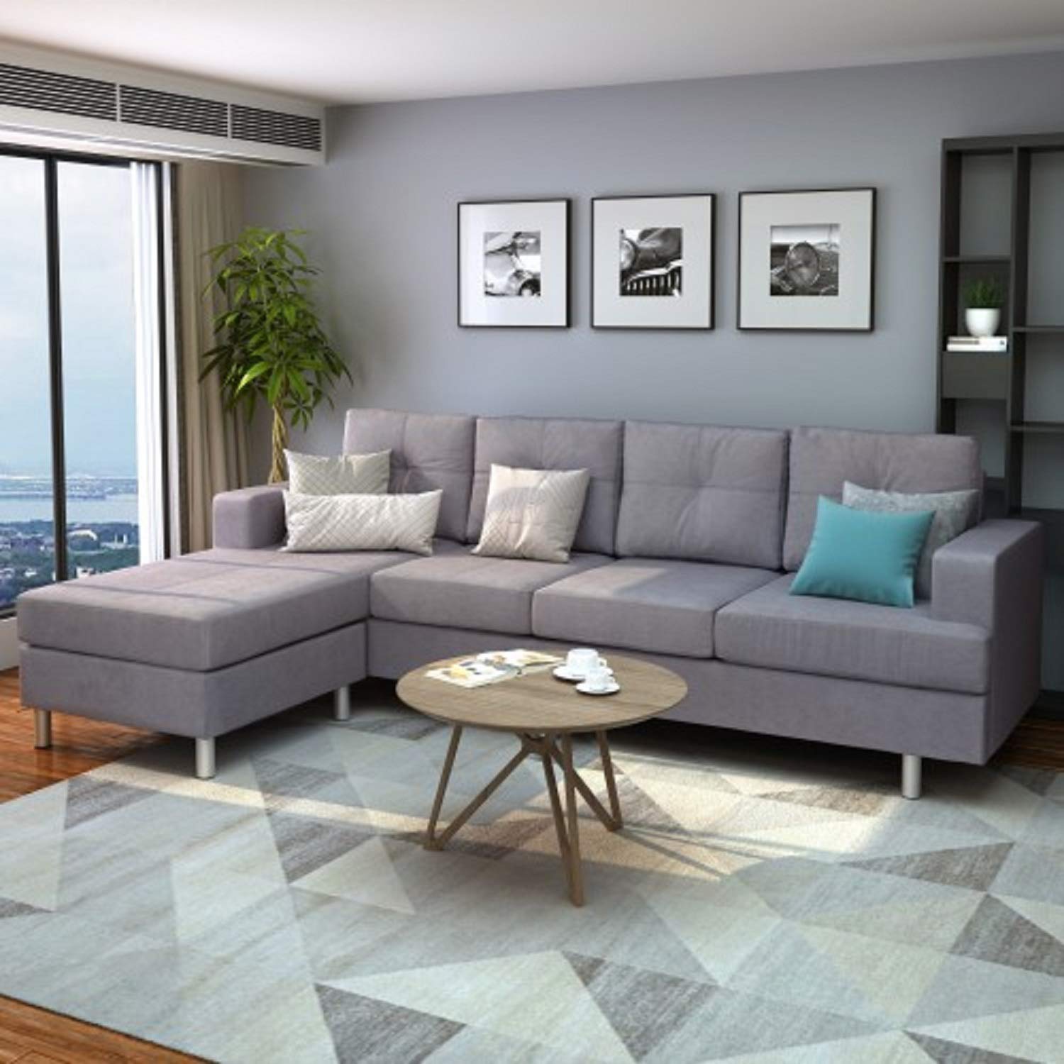 Harper & Bright Designs Sectional Sofa L Shape Sofa Sets for Living