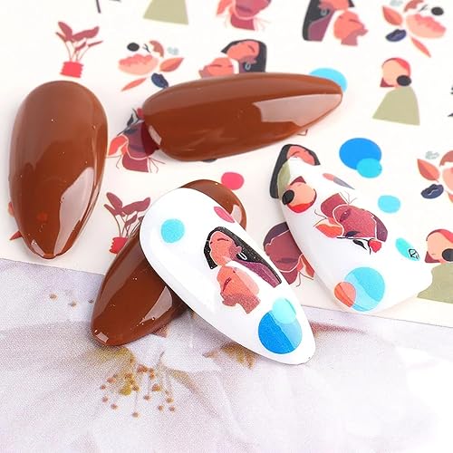 Miniatura 3 de Vezocim Calcomanías para arte de uñas, diseños holográficos de transferencia de agua de leopardo para uñas, suministros acrílicos para mujeres y