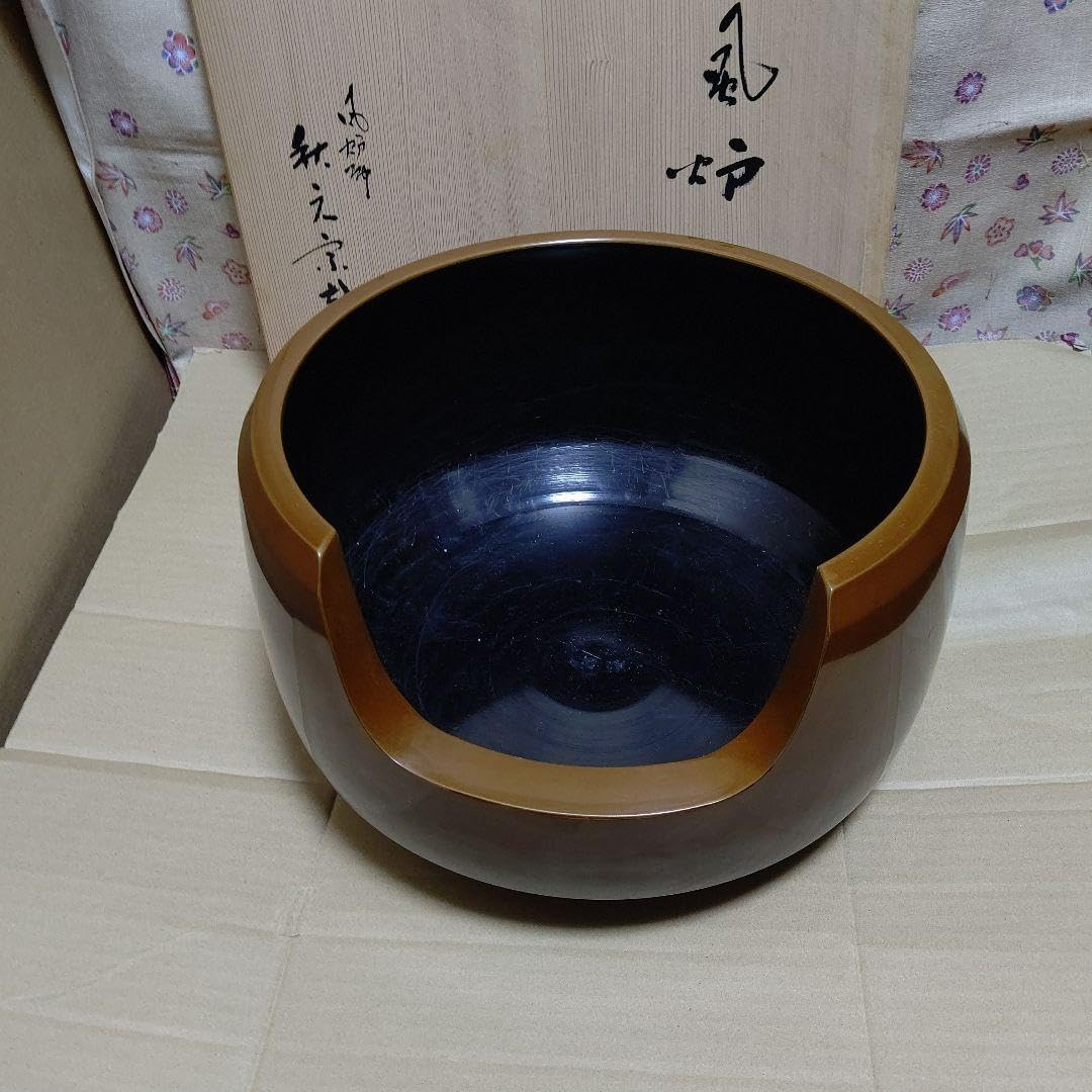 茶道具、唐銅面取風炉、秋元宗幹作、尺○、前瓦、底瓦、敷板、電熱器付き、ちか16番 茶道具唐銅面取風炉秋元宗幹作尺○前瓦底瓦
