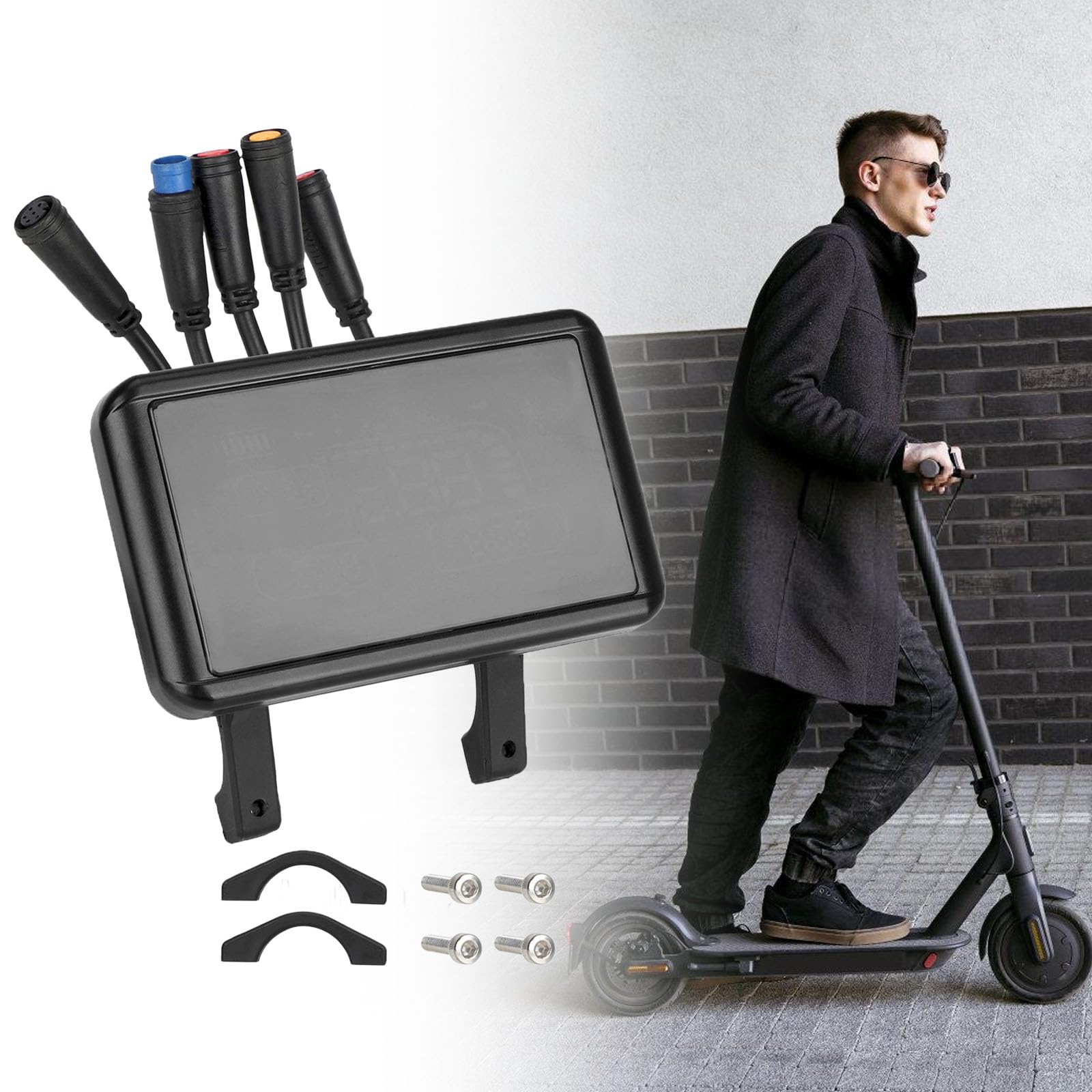 Trottinette électrique à affichage LED - Compteur de vitesse 48 V pour tricycles