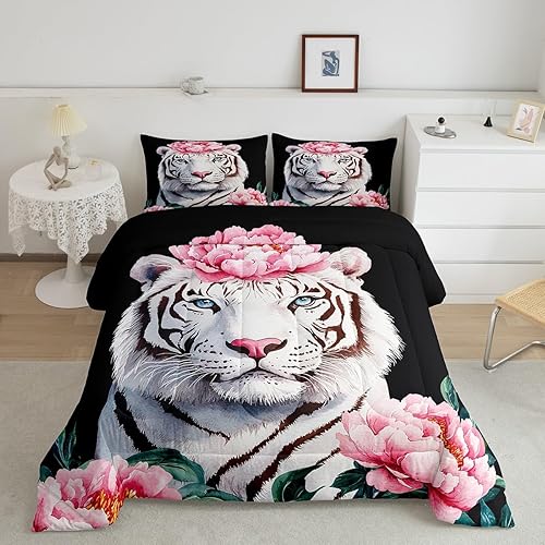 Miniatura 8 de Juego de edredón de bandera estadounidense tamaño individual para niños y adolescentes, color verde militar, siluetas de soldado, ropa de cama para