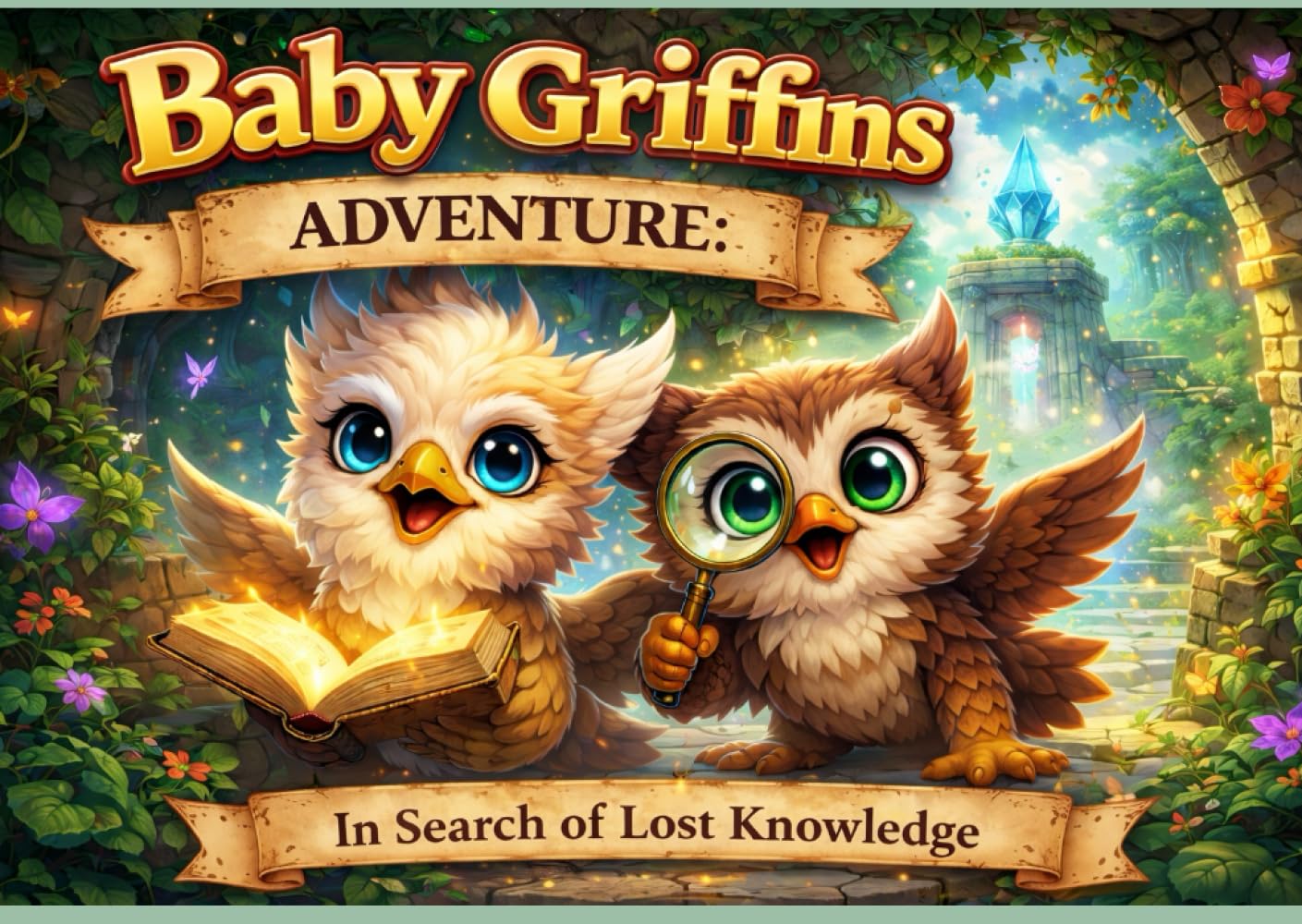 Baby Griffins Adventure: In Search of Lost Knowledge (Fantasy-Ausmalbücher)