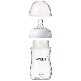 Philips Avent Natural Baby Bottles, Clear, 9 Ounce, (4 Pack)