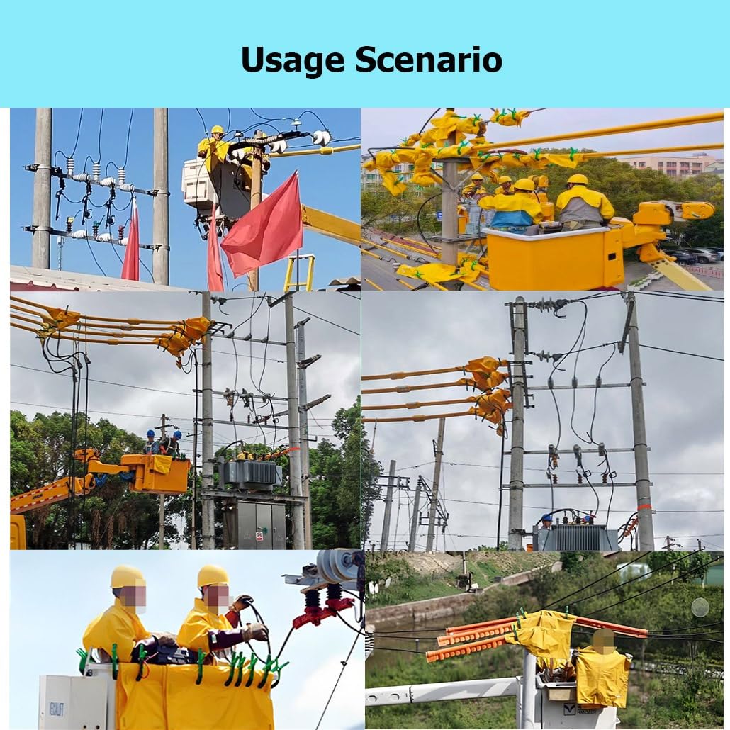 Mantas eléctricas Ilat, Almohadillas calefactoras eléctricas portátiles Ilat de 0,4/10 KV con 4 Pinzas de distribución de energía, aptas para Cuartos eléctricos, Mantas eléctricas de Alta re