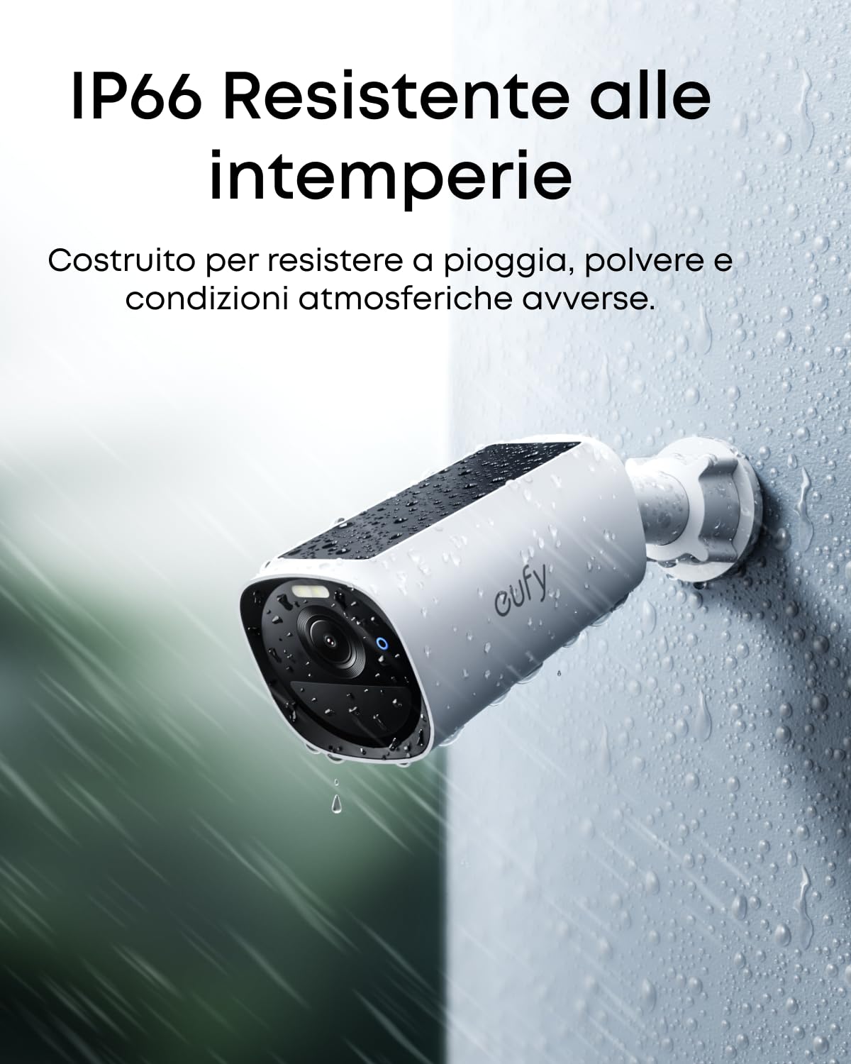 eufy Security Cam E40 Add-on, Telecamera Wi-Fi Esterno con Pannello Solare | Telecamera Aggiuntiva, Sicurezza Wireless, Risoluzione 2K, Visione Notturna MaxColor, IP67.