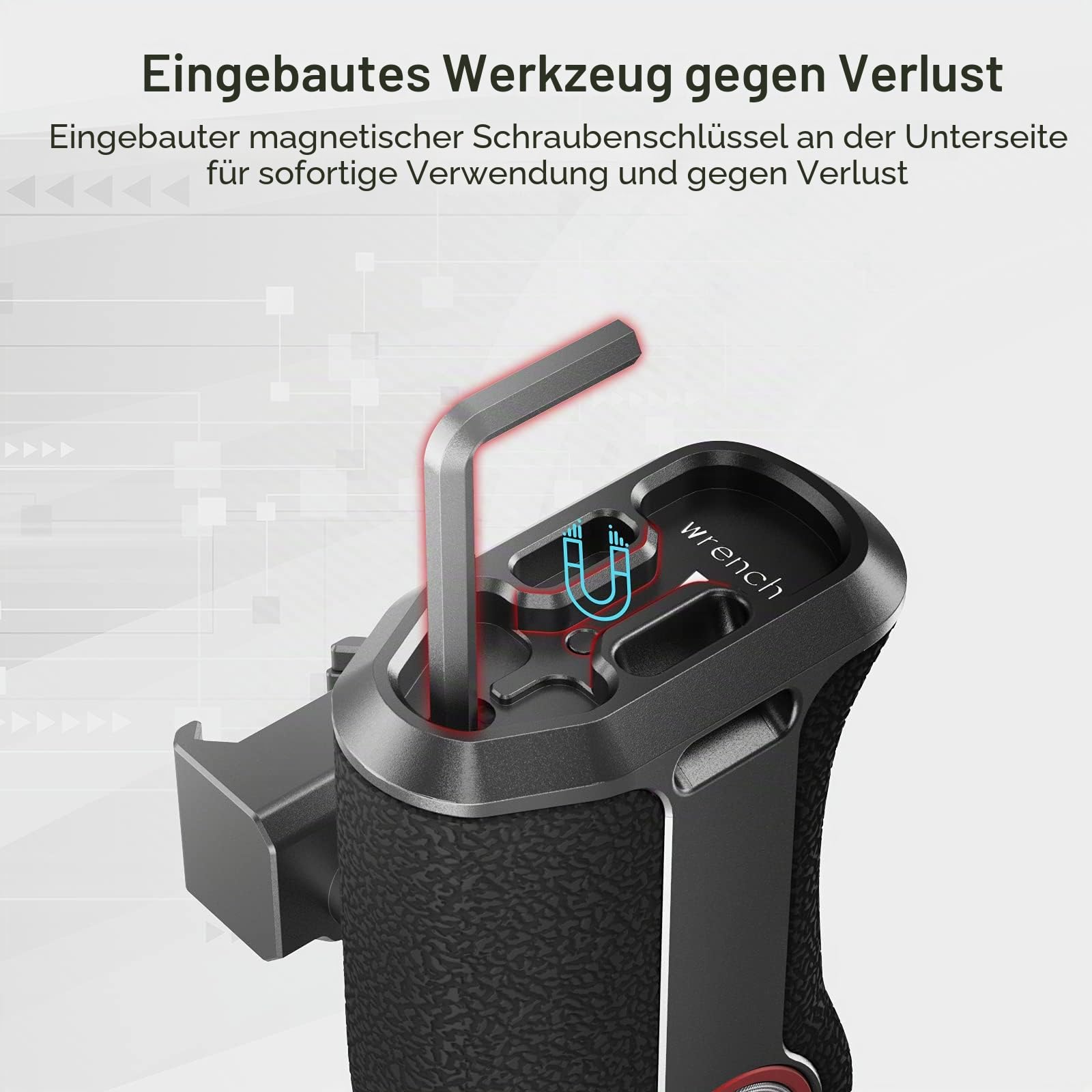 SMALLRIG NATO Handle Seitengriff mit Drehbarem Druckknopf Schnellverschluss für DSLR Kamerakäfig Kit, Linke Seite 3260