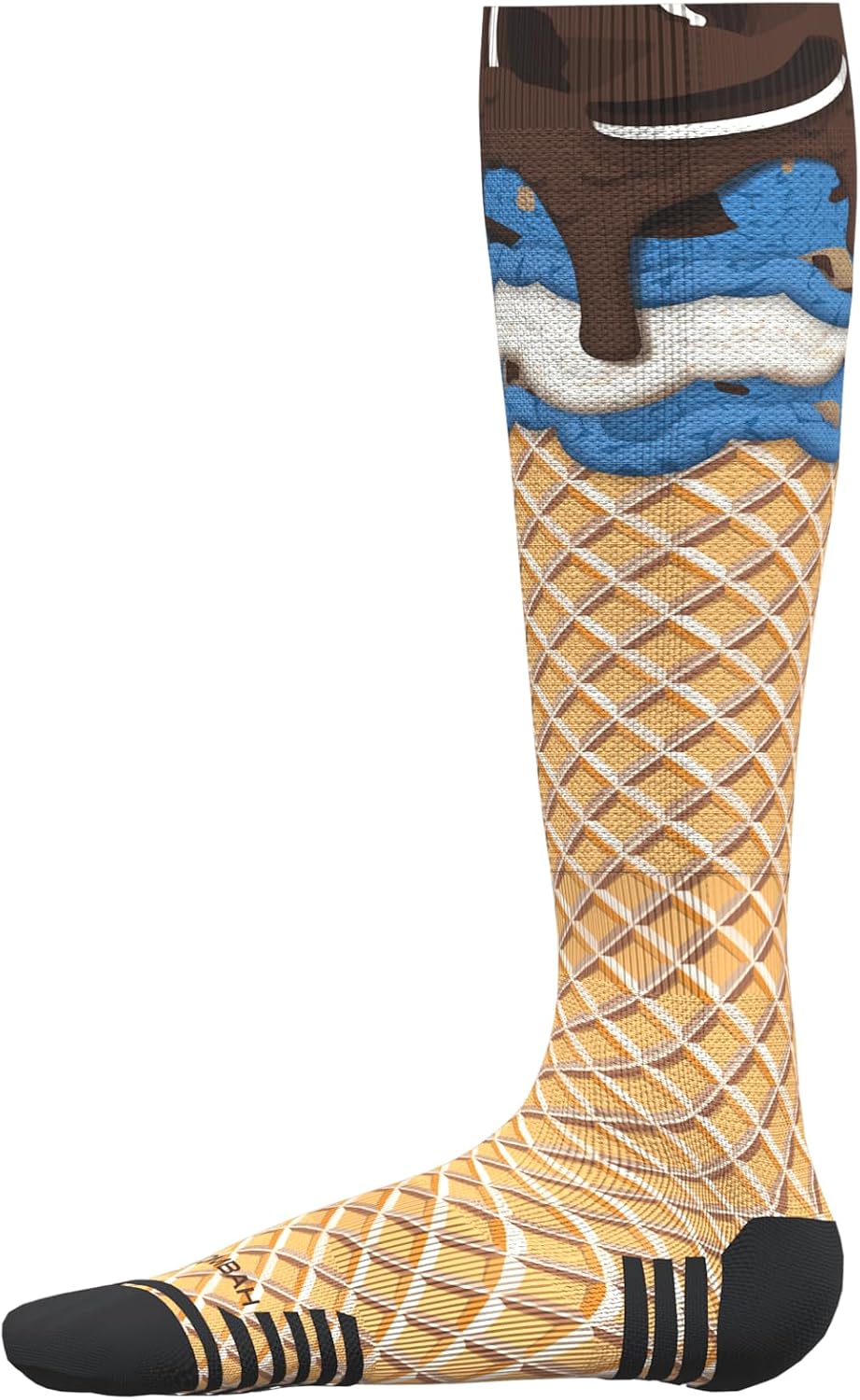 Boombah Ice Cream Printed Performance Baseball and Softball Socks, Athletic Socks, Youth & Adult Sizes