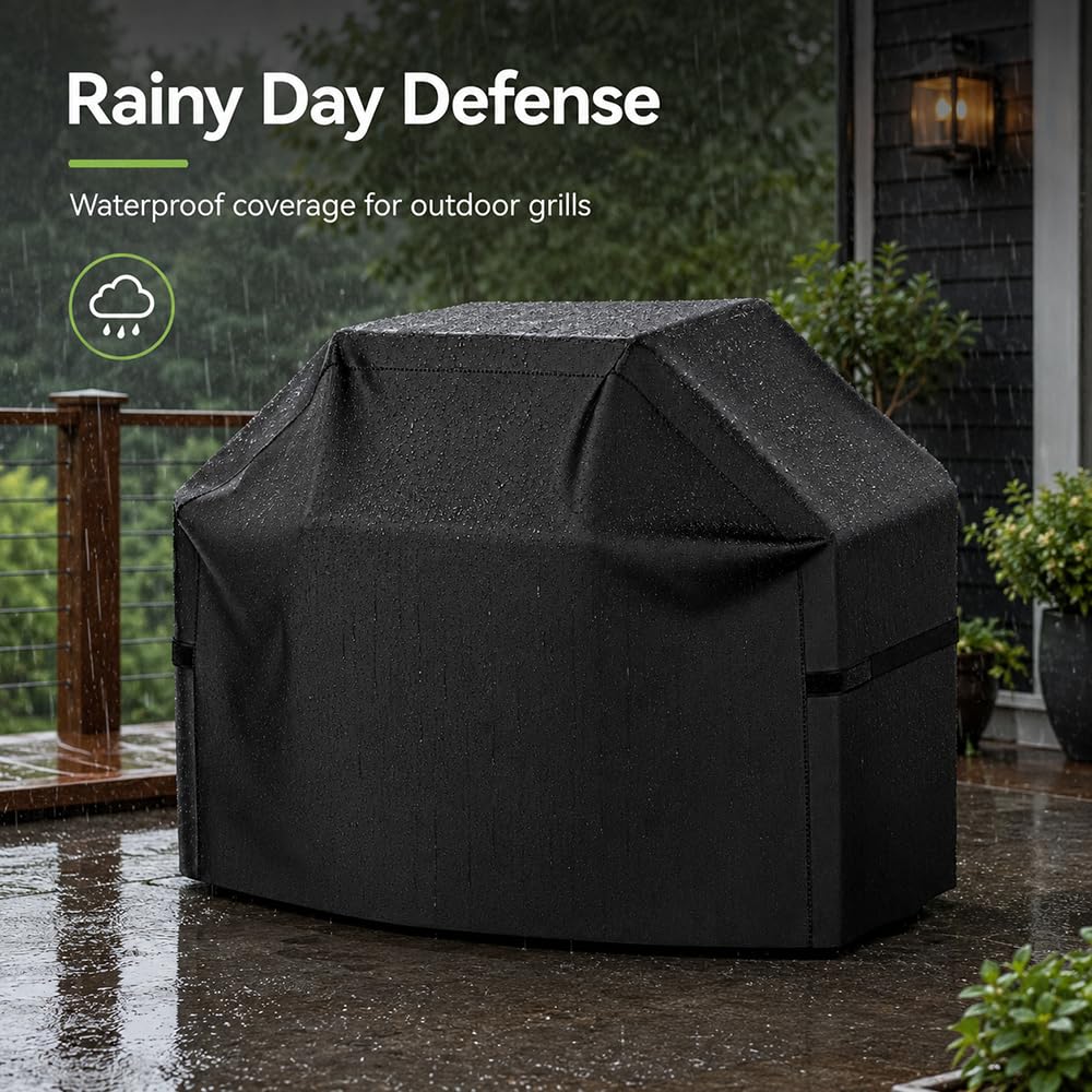 Funda para Barbacoa para 32‑Inch 4‑Burner Freestanding Propane Gas Grill 2016–2026, Oxford 600D Protección BBQ Exterior Impermeable Todo Clima, con Bolsa de Almacenamiento