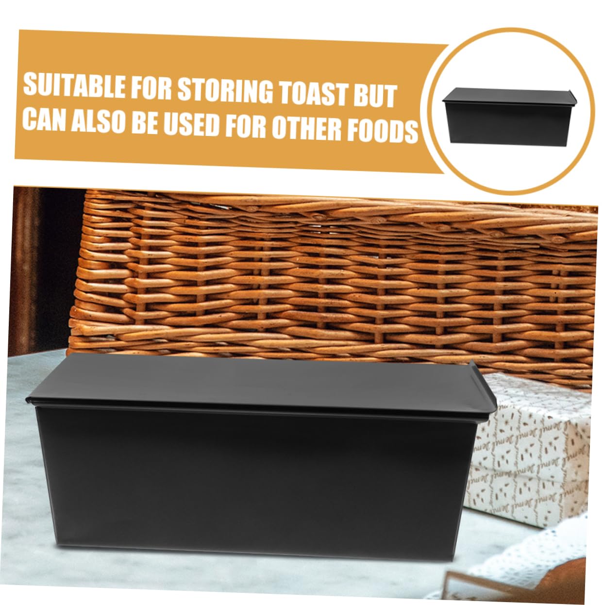 2pièces Moule à Pain Antiadhésif Avec Couvercle Pour Cuisson De Pain Et Toast Ustensiles De Cuisine Pratiques Pour Fabriquer Biscuits