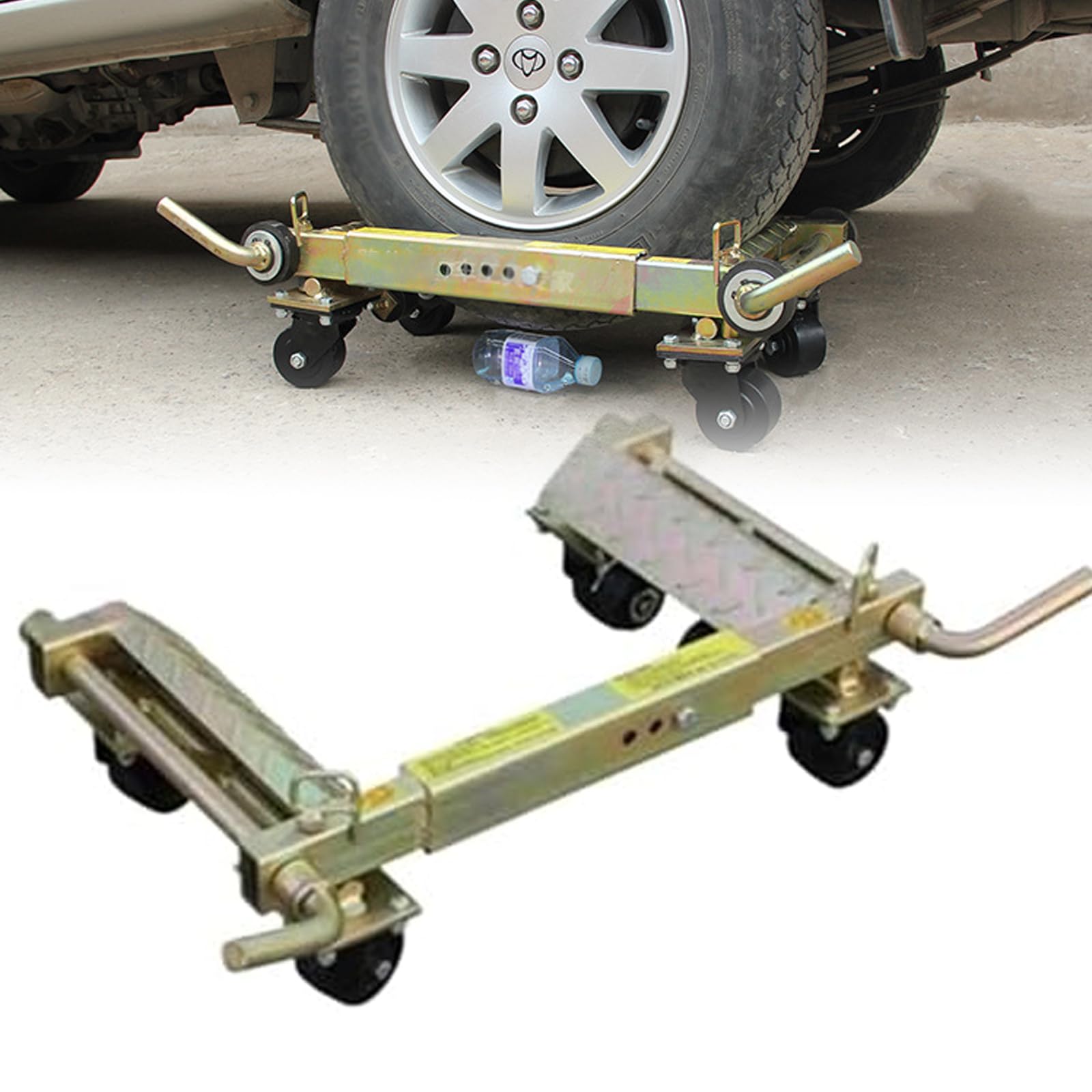 SaryEdge Heavy-Duty Hydraulic Car Mover Dolly with Universal Wheels for Auto Repair and Towing,