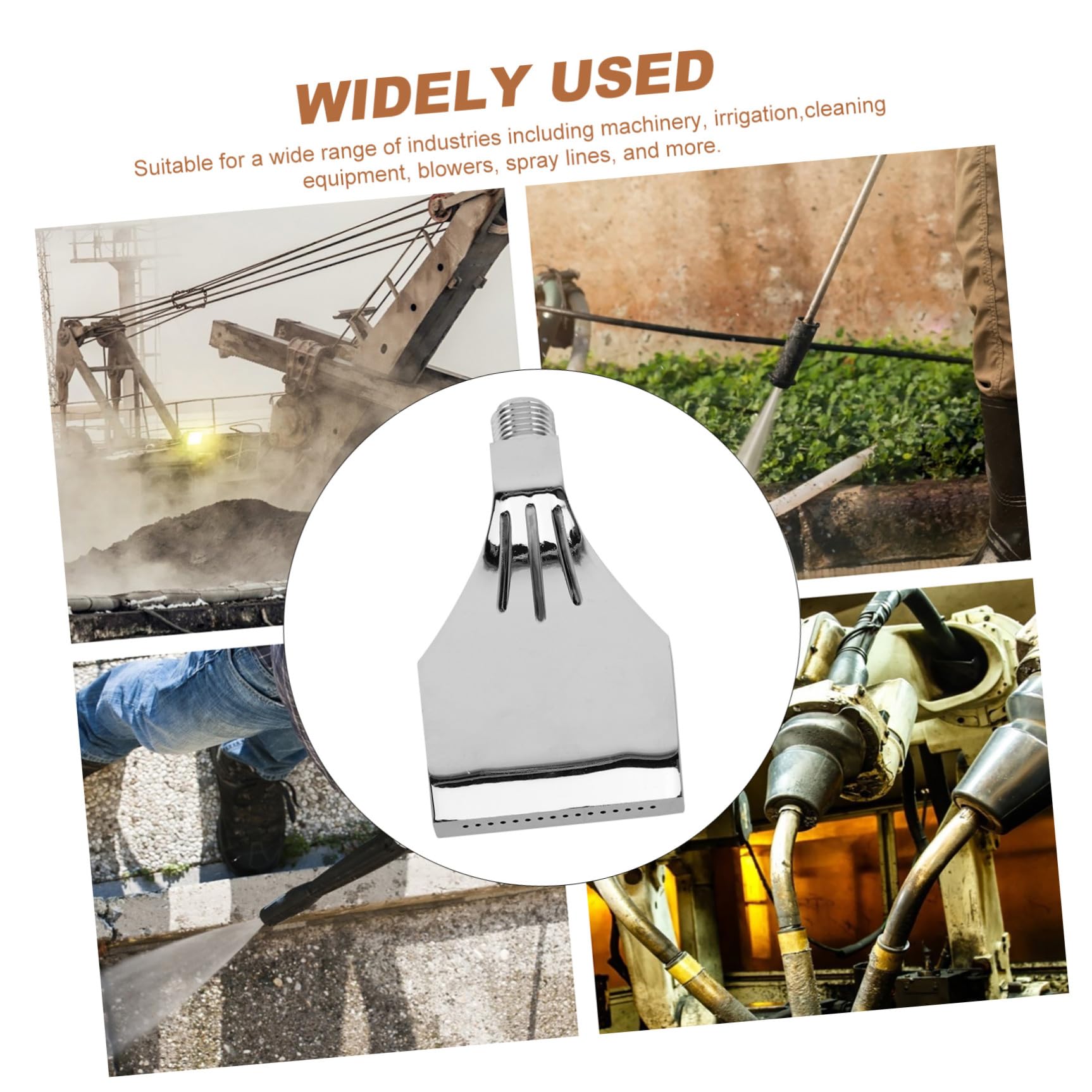 Holibanna 5 Pezzi Ugello Piatto Alluminio per Soffiatore Aria Nozzle per Compressori Riduzione Rumore e Consumo Aria Applicazioni Versatili per Raffreddamento e Pulizia
