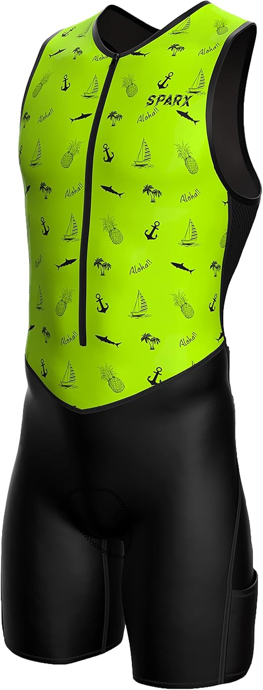 Sparx Mens Premium Triathlon Suit Padded Triathlon Tri Suit