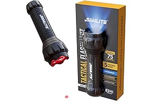 SAMLITE LED Tactical Flashlight with Laser Pointer
