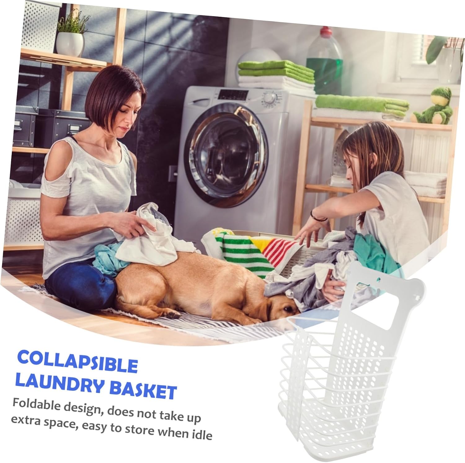Holibanna 1pc Folding Dirty Clothes Basket Wall-mounted Storage for Laundry Breathable Mesh Design Capacity Organizer for Bathroom and Home Use