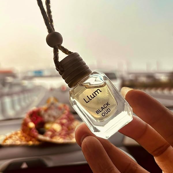 Llum Black Oud Hanging Car Air Freshener – Luxury Automotive Perfume Diffuser 10ml (0.34 fl oz), Long-Lasting Fragrance, Alcohol-Free Non-Toxic Scent - 5