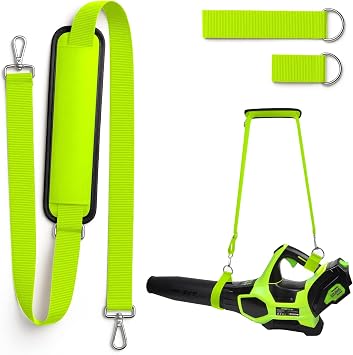 Universal Shoulder Strap for Leaf Blower & String Trimmer, Compatible with WOLFMEN for EGO Power+ for WORX for LAZYBOI for LEAPUL for DEWALT for MZK for Greenworks for BLACK+DECKER 1, Green