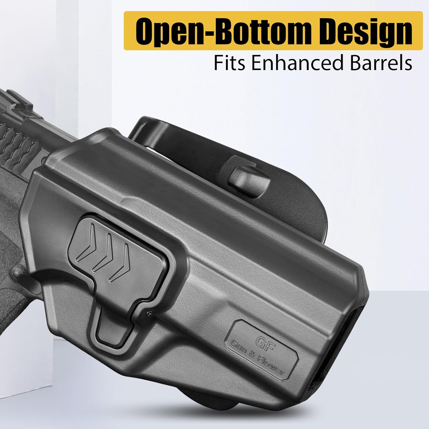 OWB Paddle Holster - Fits S&W SD9 VE/ SD40 VE & M&P 9 MM/ 40 M2.0 3.6"/ 4.0" Compact/ 4.25" Full Size, Outside Waistband Carry Holster, Angle adj-1.5"-1.75"-2.0” Belt Adjustable, Right Hand