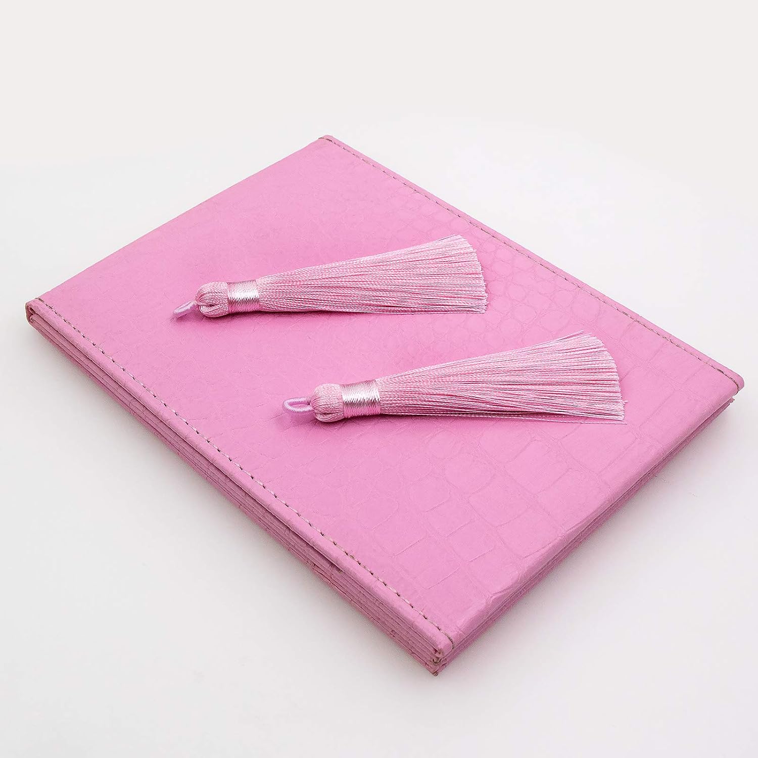 VAPKER 20pcs Pink Tassel Mini Silk Tassels for Craft Jewelry Making Woman, Handmade Soft Ice Silky Tassels with Loops for DIY Projects, Bookmarks(8.5CM/3.5 Inches)