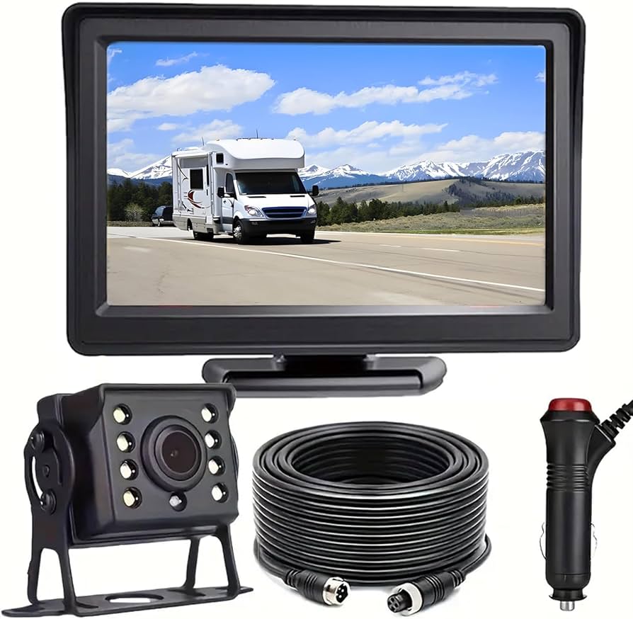 Amazon.co.jp: Tigwiss バックカメラモニターセット 4.3インチLCD