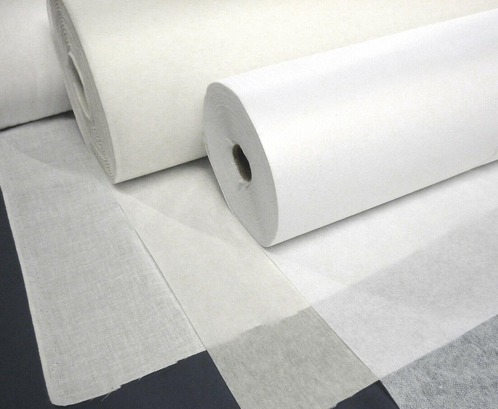 celloexpress Iron on Fusible Interfacing - White (Extra Heavy (1120HF), 5m - 500cm x 90cm)