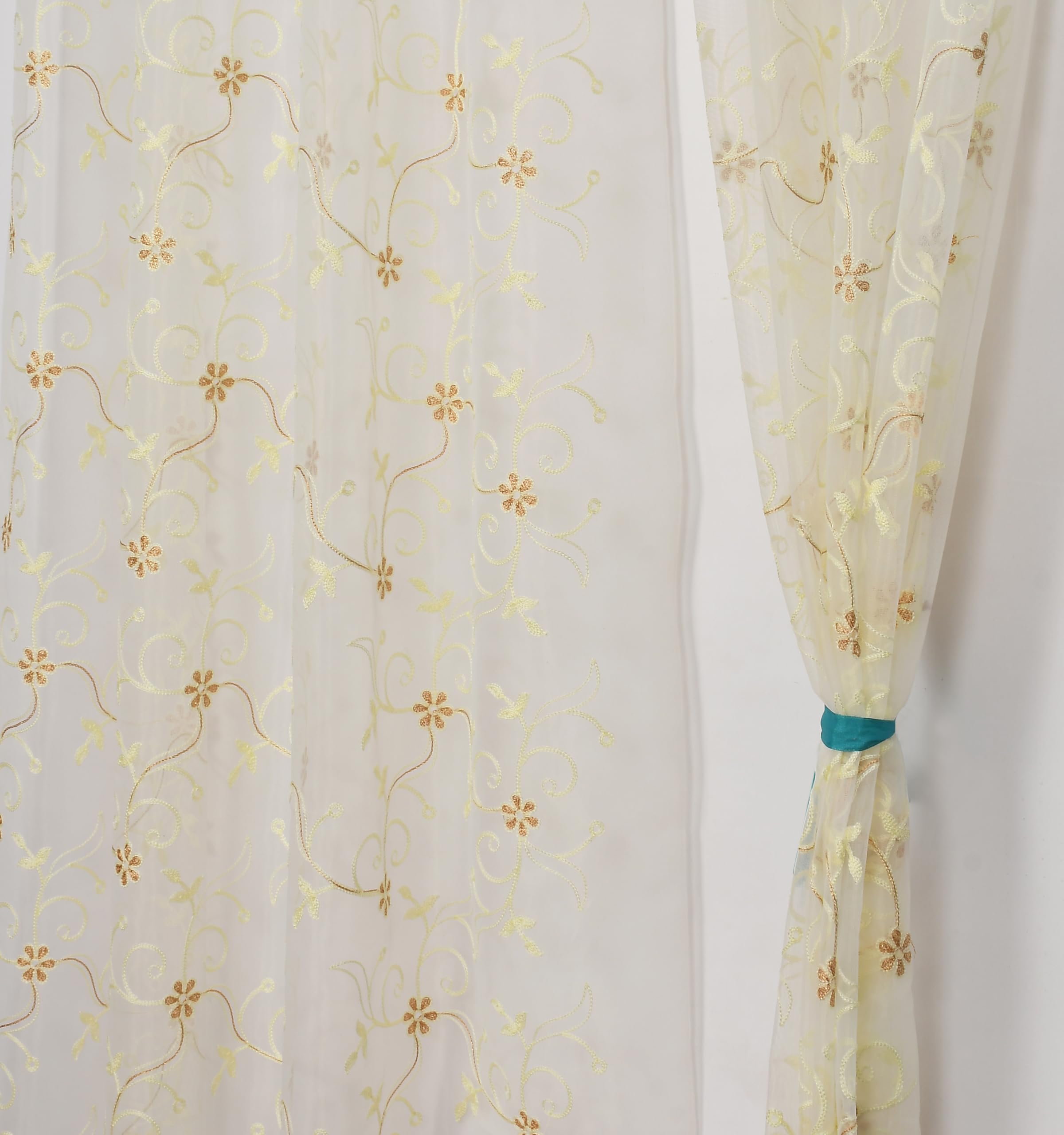 See full amazon price history chart for Fabrilia Floral Pattern Embroidery Tissue Net Sheer Transparent Curtains for Door 9 feet Long Set of 2, White Fabrilia Floral Pattern Embroidery Tissue Net Sheer Transparent Curtains for Door 9 feet Long Set of 2, White (B0DCTY5M82) Amazon Price History, Amazon Price Tracker