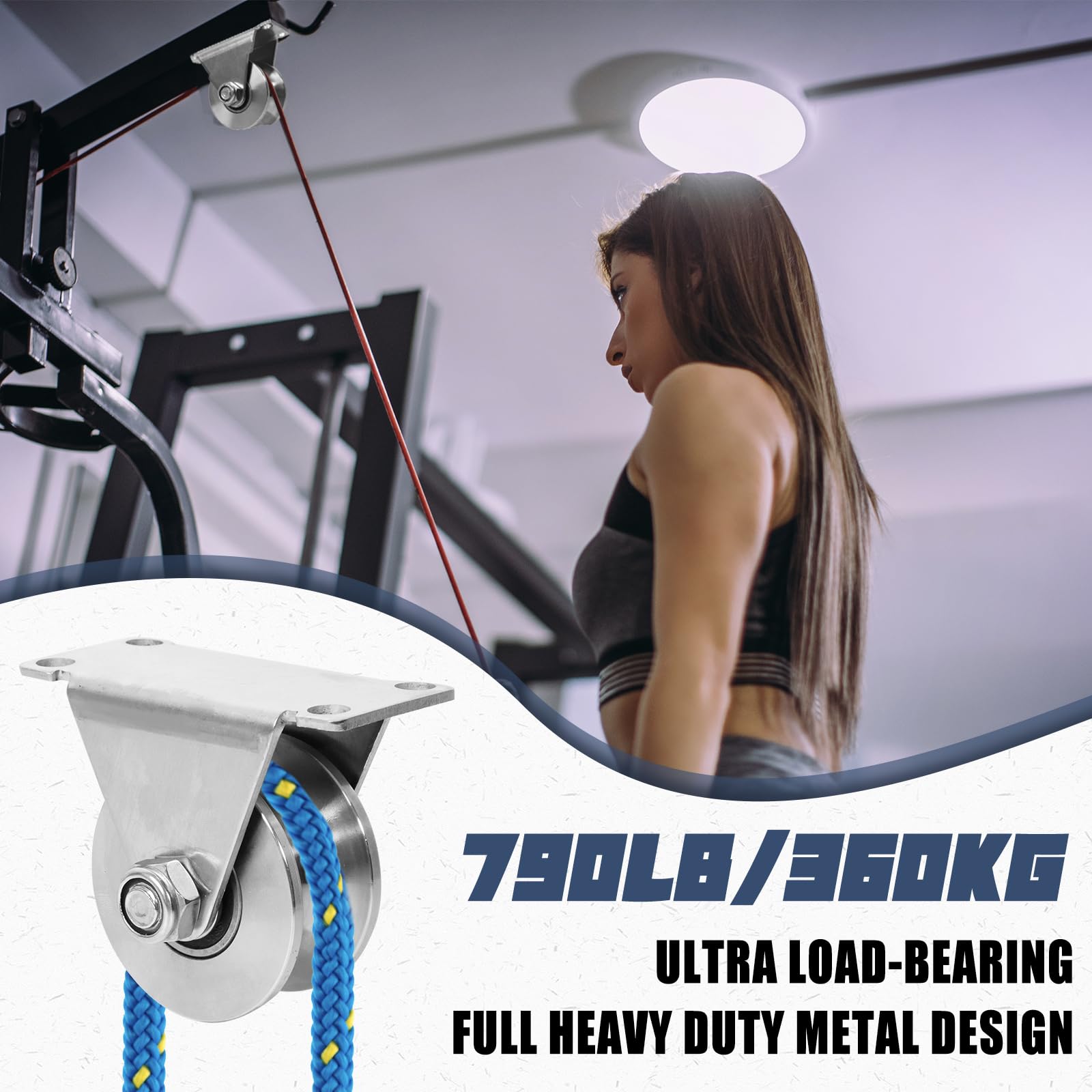 Snapklik.com : V Groove Pulley, Stainless Steel Blocks 1 Pack Super ...