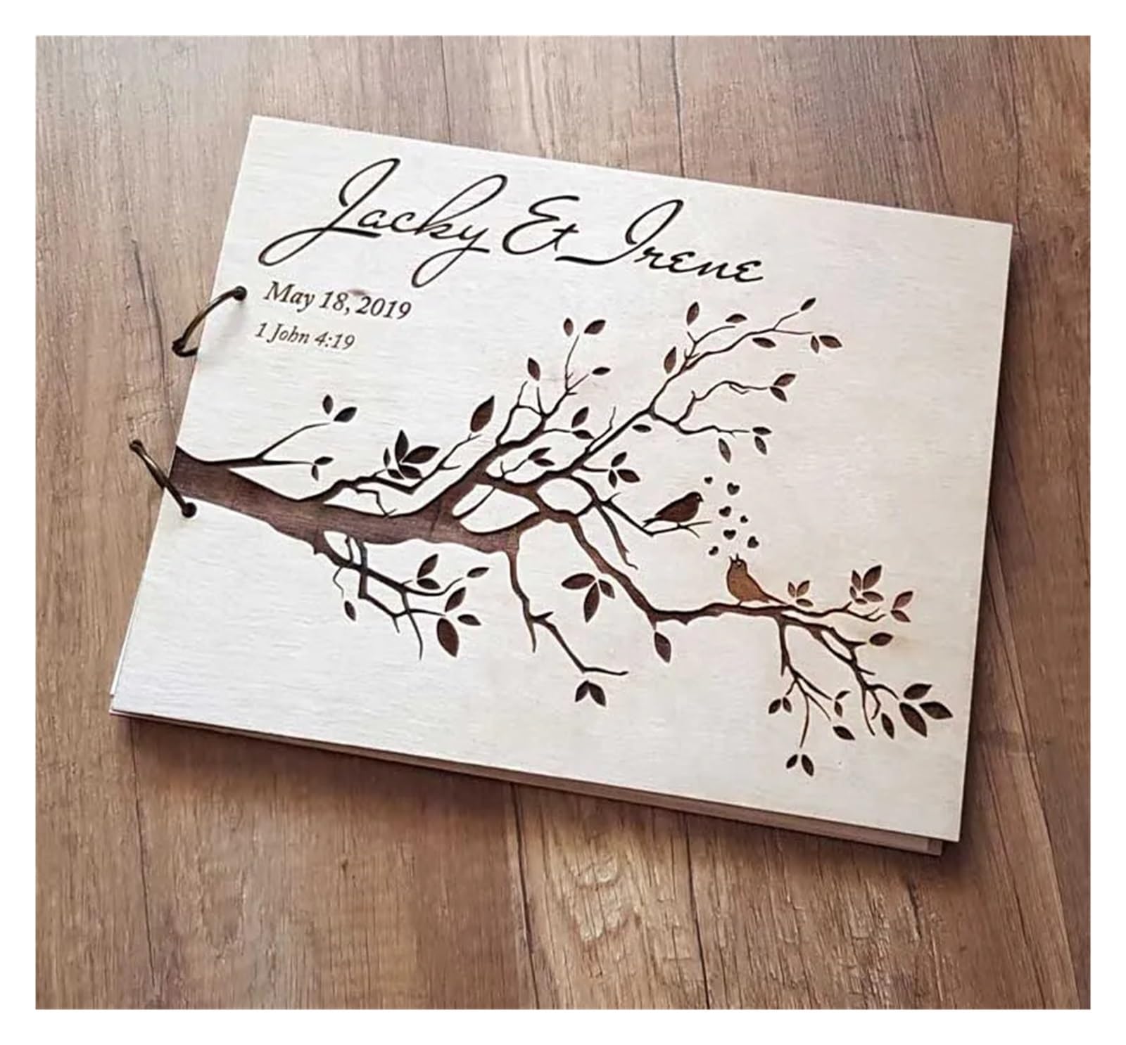 Libro Firmas Boda Libro de visitas Boda rústica Madera