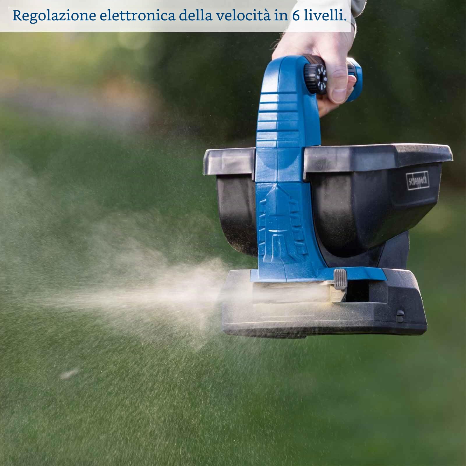 Spandiconcime a batteria SCHEPPACH C-GSP800-X - 20V IXES - Capacit? di superficie 800 m2 - Contenitore 3,5 litri - senza batteria n? caricabatterie