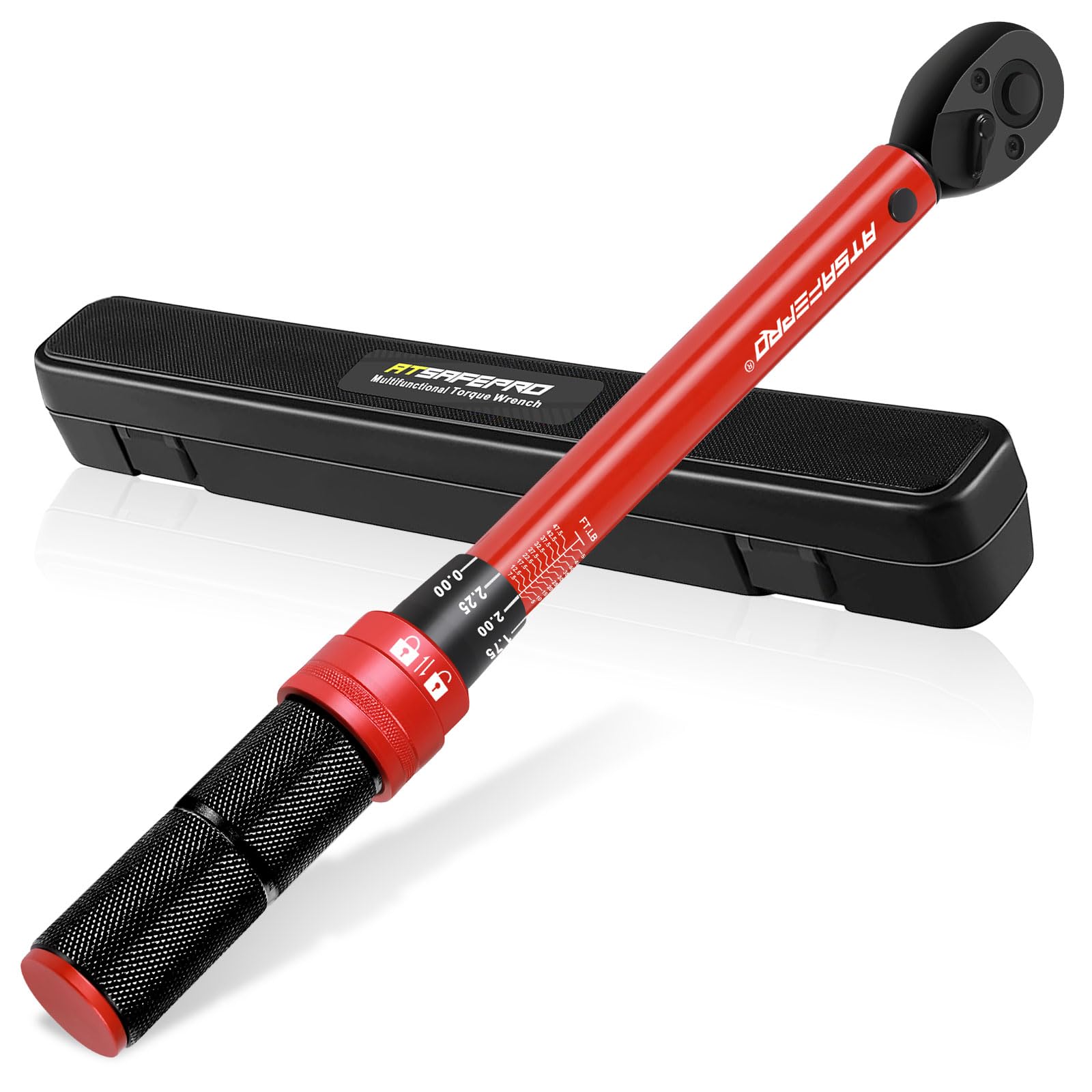 ATsafepro 3/8-Inch Drive Click Torque Wrench,Dual-Direction Adjustable ...