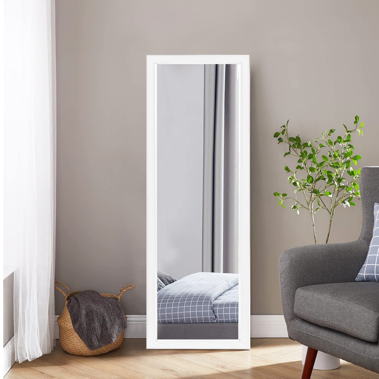 NicBex OverTheDoor Mirror Full Length Mirror for Door,Hanging Over