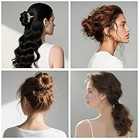 Vista 7 de 70 bultos de pelo Updo de 5 pulgadas, kit de inserción de volumen accesorios con 20 alfileres, 20 pines en forma de U, 2 clips de pico de pato, 3