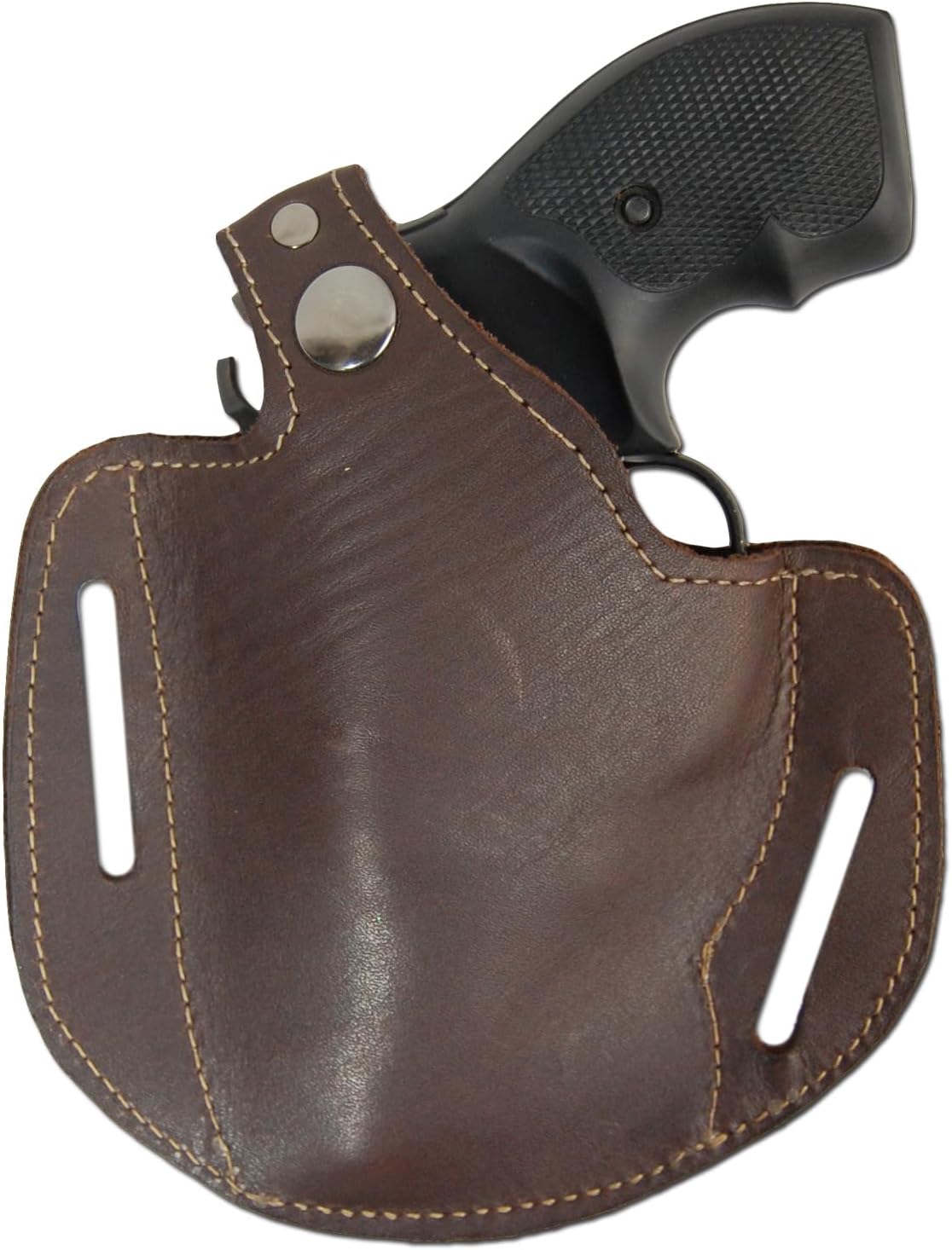 Barsony New Brown Leather Pancake Holster for 2" .22 .38 .357 Revolvers