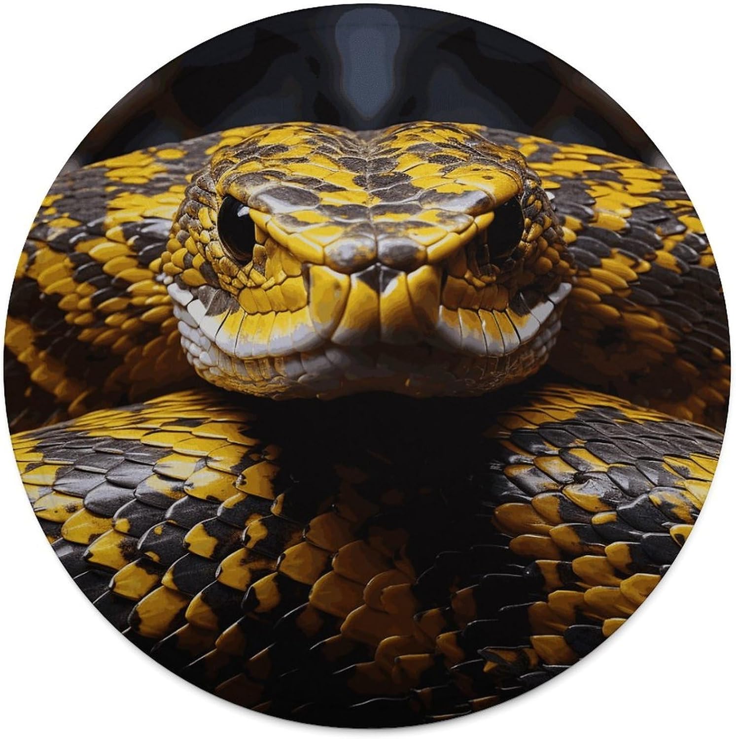 Yellow Snake Blanket-Soft & Warm of Anti-Pilling Beach Towel,Softnes Lightweight Throw Circular Blankets for Couch All Season Bedroom Home Decor Gifts(Women Men)