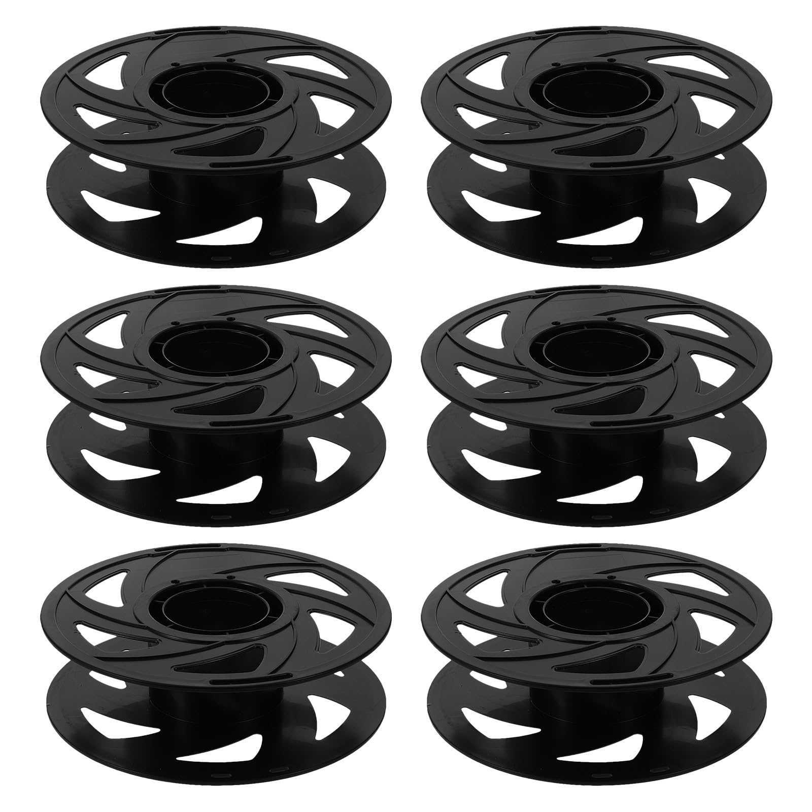 Ipetboom Carretes de Filamento para Impresora 3D Vacíos, Paquete de 6 Piezas de Plástico Desmontable, Compatibles Pla, ABS y Petg, Ideales para Almacenamiento en Taller de Impresión