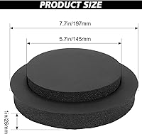 Vista 2 de RDBS Kit de esponja para sistema de altavoz de puerta de automóvil de 6.5 pulgadas, anillos rápidos de espuma de 6.5 pulgadas, cuernos de espuma