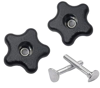2 Pack 92-2260 Handle Knob and Screw Bolt Washer Kit Fits Toro Lawn Mowers/Snow Blowers 107-3844 106-4161 for Repair Snow throwers and Lawn mowers Parts