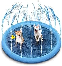 Kiddie Pool for Pets and Kids, Dog Water Play Mat 59 Inch, Dog Water Play Mat, Summer Pool for Kids, Portable Garden Play Mat