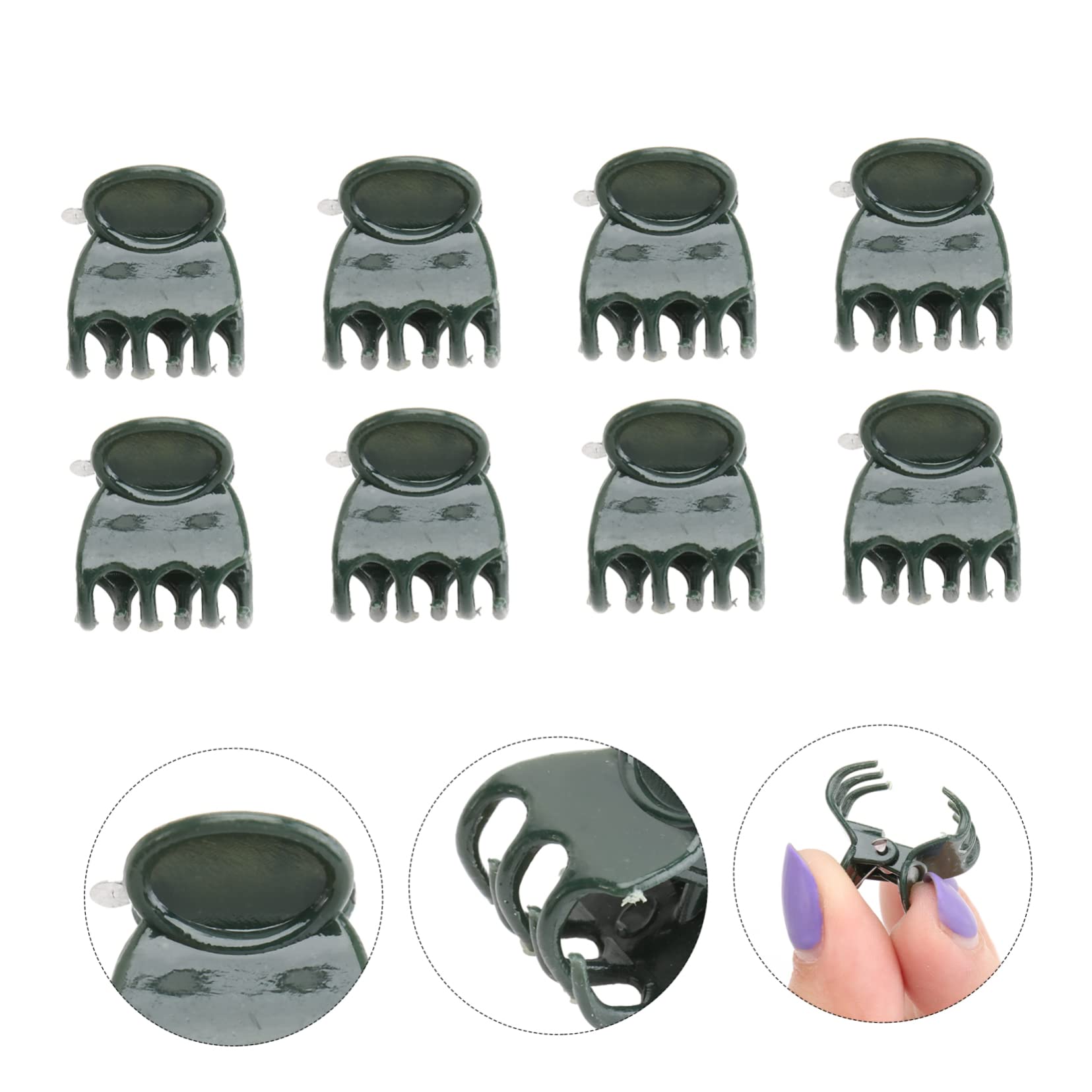 Mipcase Clips de Support pour Orchidées 100 Pièces en Plastique Vert