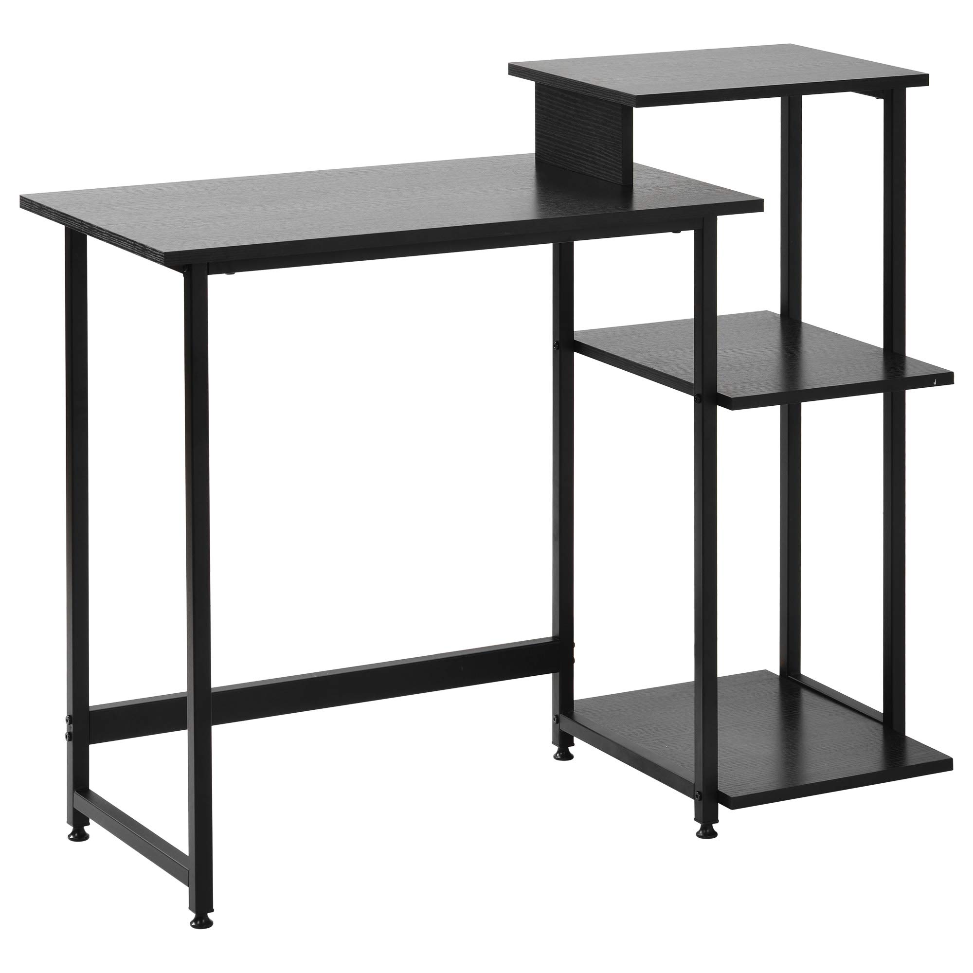 Buy Computer Desk With 3 Tier Storage Shelves Student Study Table