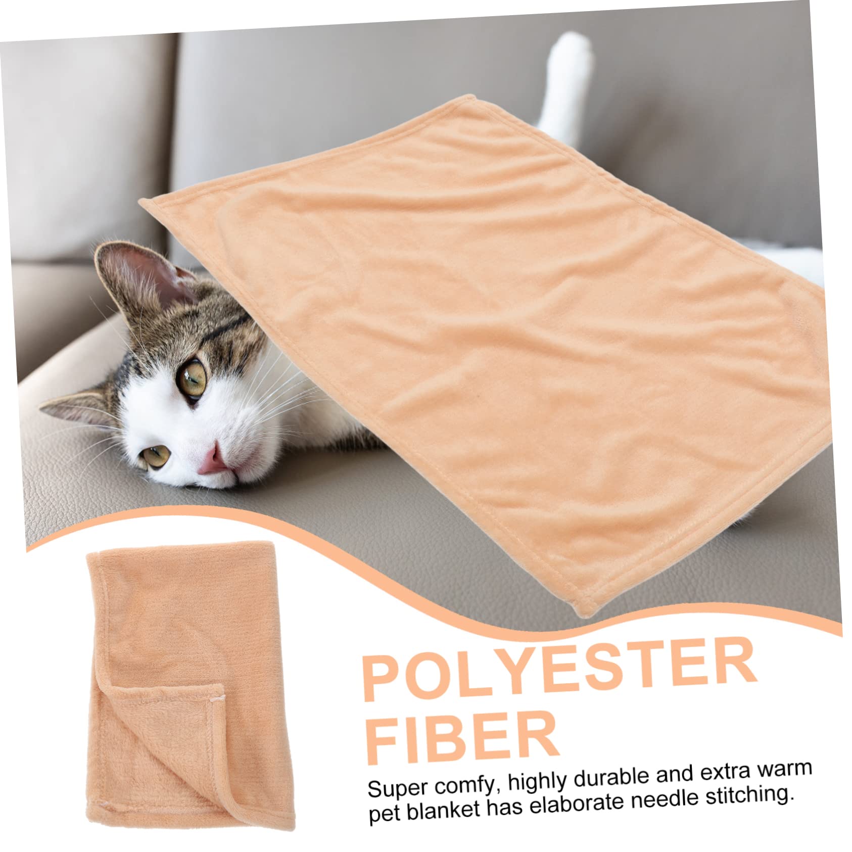 LIFKOME 4pezzi Gorgeous Flannel Fleece Pet Blanket Coperta Pile Per Domestici Camel Per e
