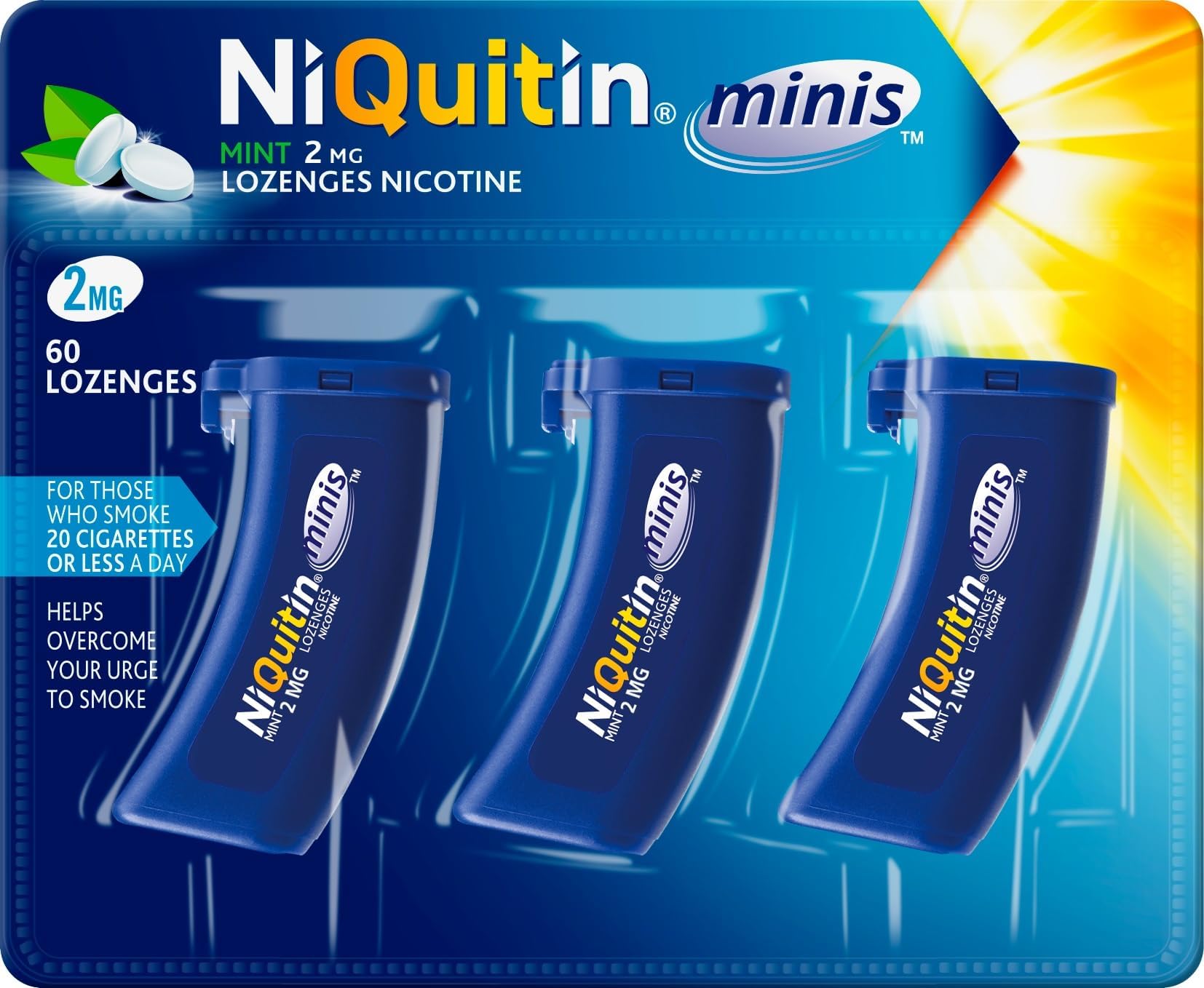 Niquitin Minis 1.5mg 60 Mint Lozenges