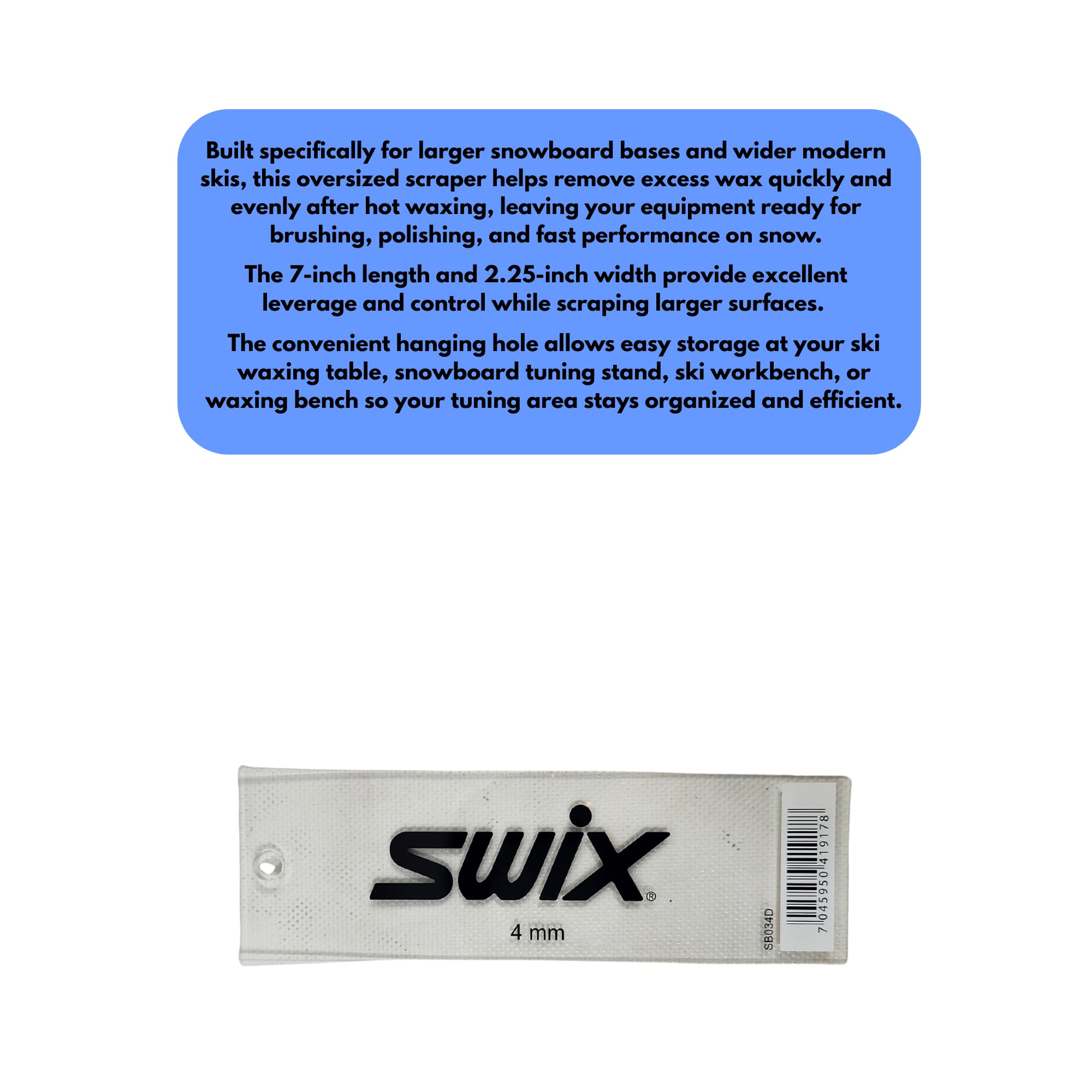 Swix Snowboard Plexiklinge 4 mm