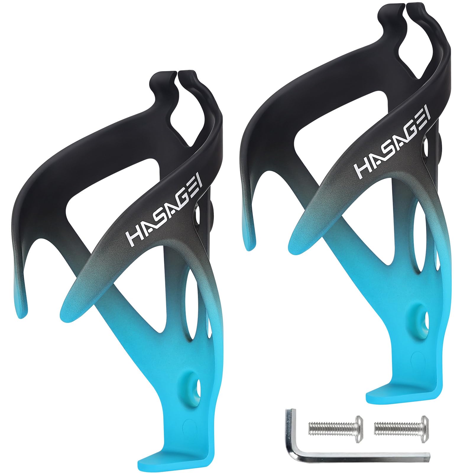 HASAGEI Bike Water Bottle Holder, Durable Non-Slip Lightweight Universal Bicycle Bottle Cage for Mountain/Road Cycling Accessories