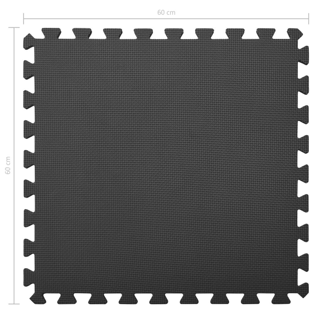 Bodenmatten STK Holzmaserung Eva-Schaumstoff 60x60x 2,16 m² Trainingsmatte Bodenschutzmatte Fitnessmatte für Heimtrainer Laufband Crosstrainer Schutzmatte
