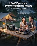 Anker SOLIX C1000 Gen 2 stazione di energia portatile, generatore solare da 2000W (picco 3000W), ricarica completa in 49 minuti, batteria LiFePO4 da 1024Wh per backup domestico, interruzioni di corren - 3