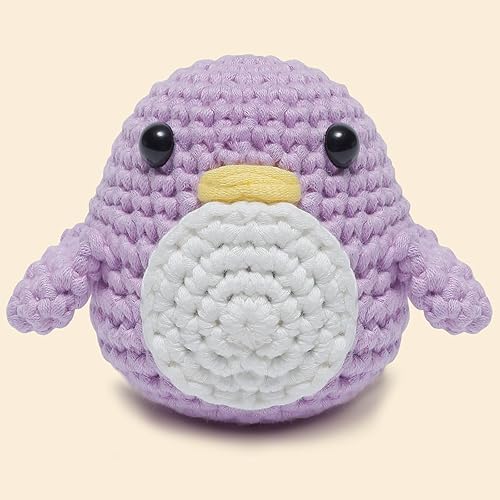 Miniatura 2 de loopswonder Kit de ganchillo para principiantes, adultos y niños, kit de tejido de animales Amigurumi, kit de aprendizaje de ganchillo con